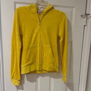 Juicy Couture Vibrant Yellow Velour Jacket